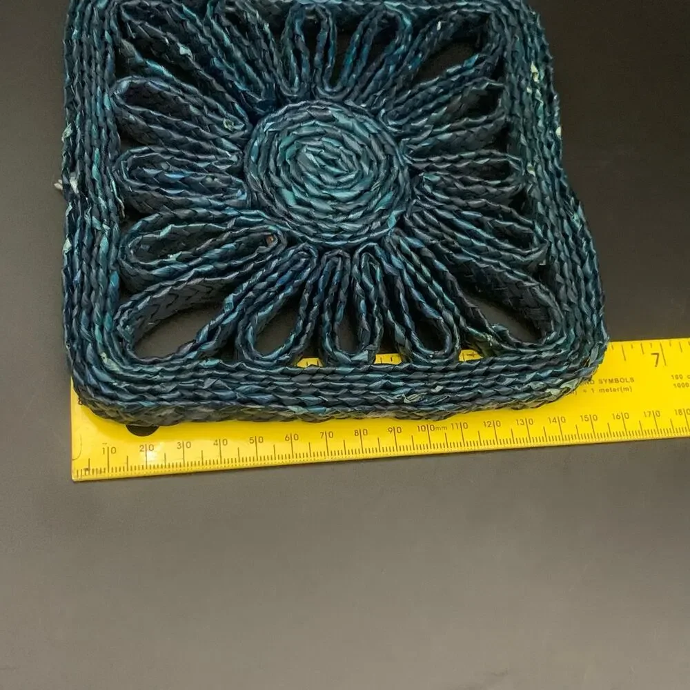 Vintage Woven Square Hot Pad Trivet